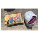 Lot of Sleeping bag and Tarp