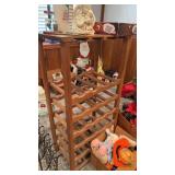 Tiered Wooden Wine Rack