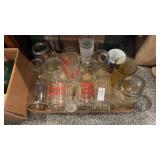 Lot of Glass Cups and Mugs