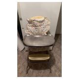 Vintage  Metal Baby High Chair