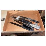 Tray Lot of Knives