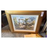Farmhouse Garden With Chickens Print
