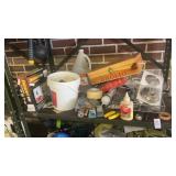 Shelf lot of Empty vintage Brolio wooden wine