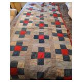 Hand made quilt 86' x 66'