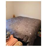 King bed 78' x 78' with frame and extra m