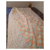Hand made quilt 73' x 88'