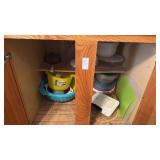 Lot of Mixing Bowls and Kitchen Items