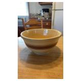 Vintage Yellow Ware Mixing Bowl Oven Ware #12 USA