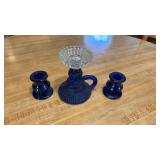 Kobalt Blue Candle Stick holders