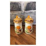 2 Pc Vintage Sears Merry Mushroom Salt and Pepper