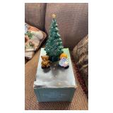 Avon Small Ceramic Christmas Tree Set