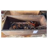 Wooden Box of Watch Parts