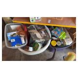 Lot of Cleaning Supplies and Lightbulbs