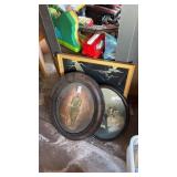 Lot of Oval Framed Pictures