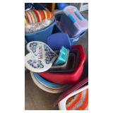 Baskets and Welcome Sign