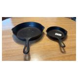 Lot of Two Cast Iron Skillets