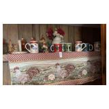 Lot of Rooster Decor