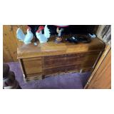 Vintage Wooden Blanket Chest