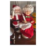 Vintage Telco Motionette Mr. and Mrs. Claus