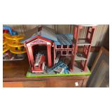 Bigjigs Toys Heritage Playset fire station and