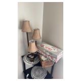 Lamps and wooden Boxes