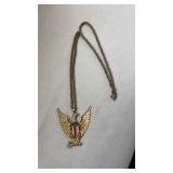 Vtg American Bald Eagle Red White Blue Shield