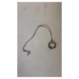 Lenox Sterling Silver Rainbow Circle Necklace