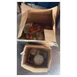 Lot of glassware and candles