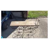 Wagon Plant Stand