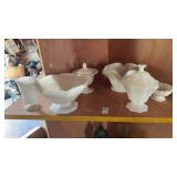 Lot of Milk Glass Items