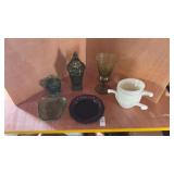 Lot of Colored Glassware