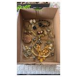 Tray Lot of Assorted Costume Jewelry