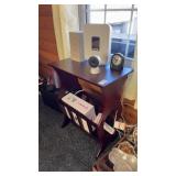 Wooden End Table Magazine Rack NO OTHER CONTENTS