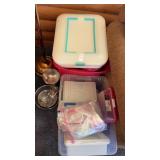 Two Totes of Food Storage Containers