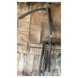 Vintage Scythe and Tow Chain