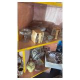 Two Shelves of Glassware