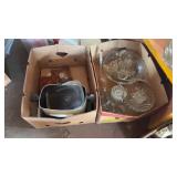 Two Boxes of Kitchen Items and Glassware