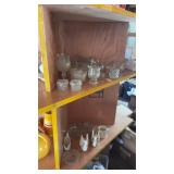 Two Shelves of Glassware