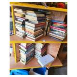2 shelves of assorted books