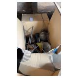 Box of Oil Cans and Funnels