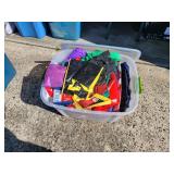 Tote of  carrier bags
