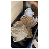 Lot of cake pans (rocking horse, baby, clown,
