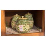 Temp-tations Old World Green Canister Set