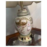 Ginger jar hand painted table lamp