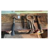 Clamps, Hatchet and Hammer