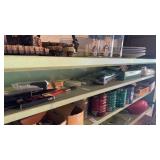 Shelf of Paint Supplies
