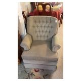 Small Tan Lounge Chair