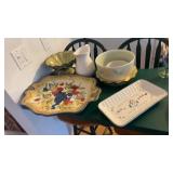 Lot of Fruit Trays, Bowls and More