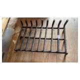 Vintage metal fireplace grate
