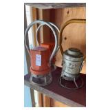 Vintage Starlite 222 railroad battery lanterns